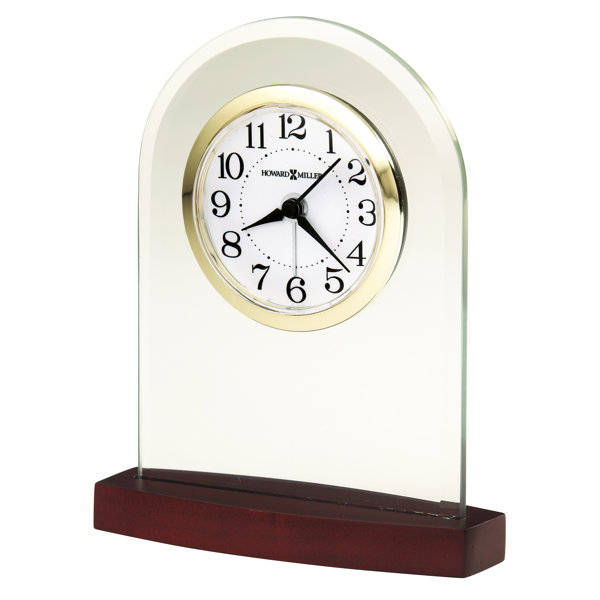 Howard Miller Quartz Table Top Alarm Clock Glass & Reviews Wayfair